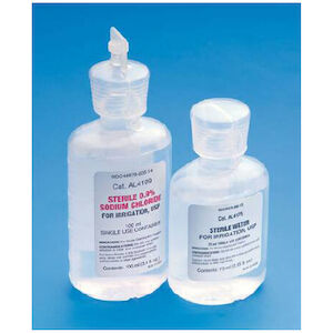 SALINE DUAL TOP 9 PERCENT 100M L 25CS